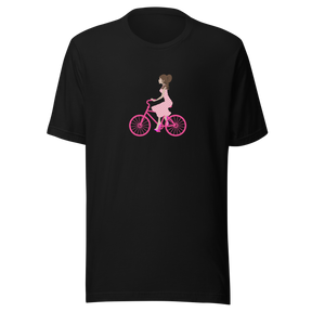 lady-in-pink-dress-riding-pink-bicycle-bicycle-tee-bike-t-shirt-lady-tee-gift-t-shirt-mom-tee#color_black