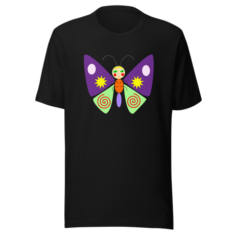 psychedelic-colorful-butterfly-butterfly-tee-nature-t-shirt-butterflies-tee-cool-t-shirt-outdoors-tee#color_black