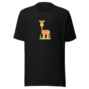giraffe-illustrated-giraffe-tee-animal-t-shirt-cute-tee-safari-t-shirt-children-tee#color_black