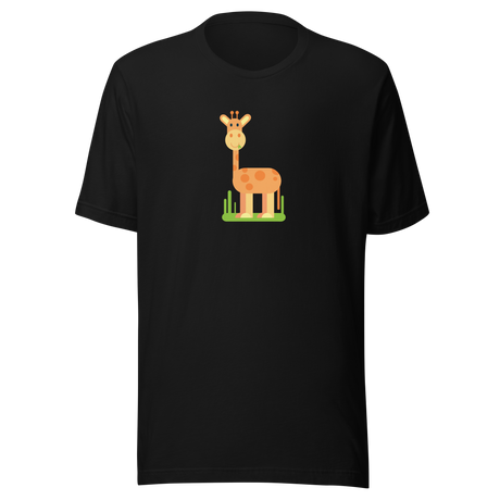 giraffe-illustrated-giraffe-tee-animal-t-shirt-cute-tee-safari-t-shirt-children-tee#color_black