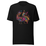 colorful-illustrated-rooster-colorful-tee-illustrated-t-shirt-rooster-tee-farm-t-shirt-animal-tee#color_black