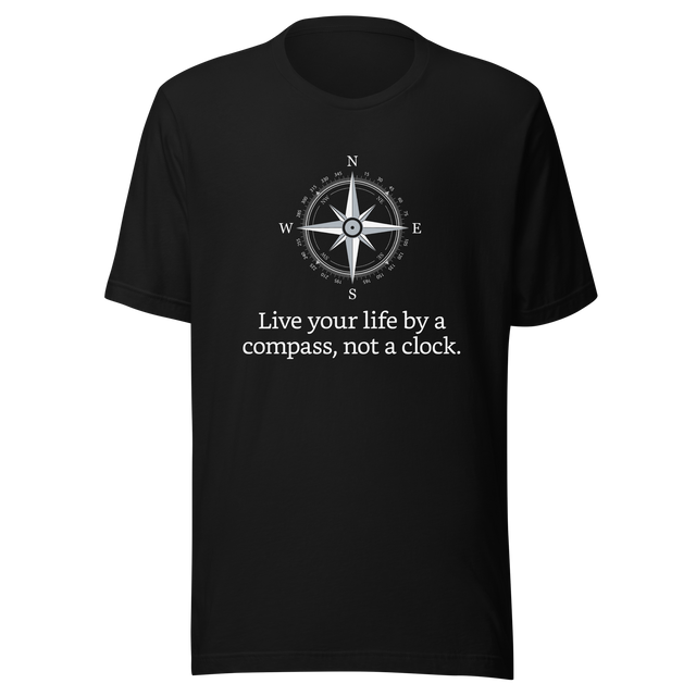 live-by-the-compass-not-by-the-clock-live-by-compass-tee-compass-t-shirt-explore-tee-t-shirt-tee#color_black