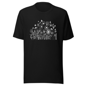 wildflowers-wildflowers-tee-blue-bonnets-t-shirt-dandelions-tee-t-shirt-tee#color_black