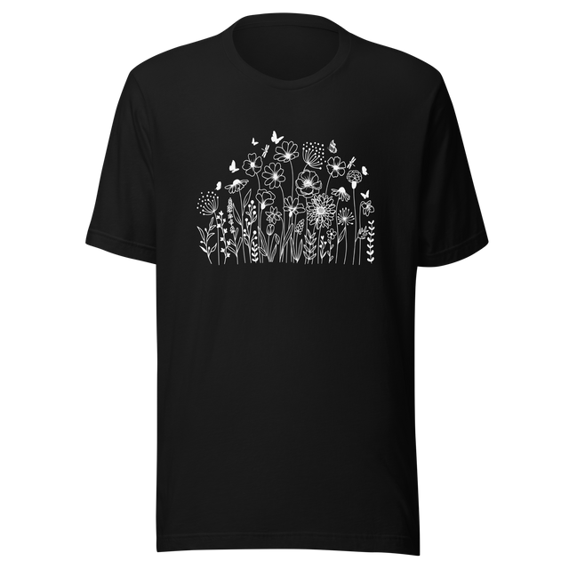 wildflowers-wildflowers-tee-blue-bonnets-t-shirt-dandelions-tee-t-shirt-tee#color_black