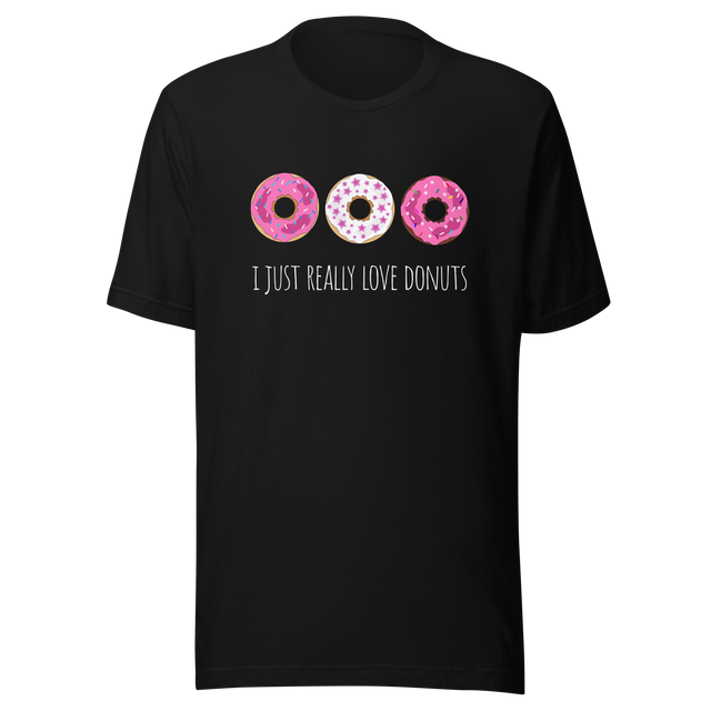 i-just-really-love-donuts-love-tee-donuts-t-shirt-food-tee-t-shirt-tee#color_black