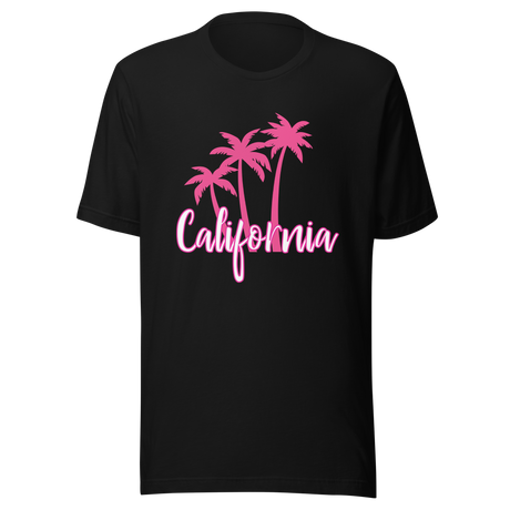 california-pink-with-palm-trees-california-tee-pink-t-shirt-summer-tee-t-shirt-tee#color_black