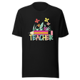 teacher-with-pencil-and-flowers-teacher-tee-teaching-t-shirt-school-tee-t-shirt-tee#color_black