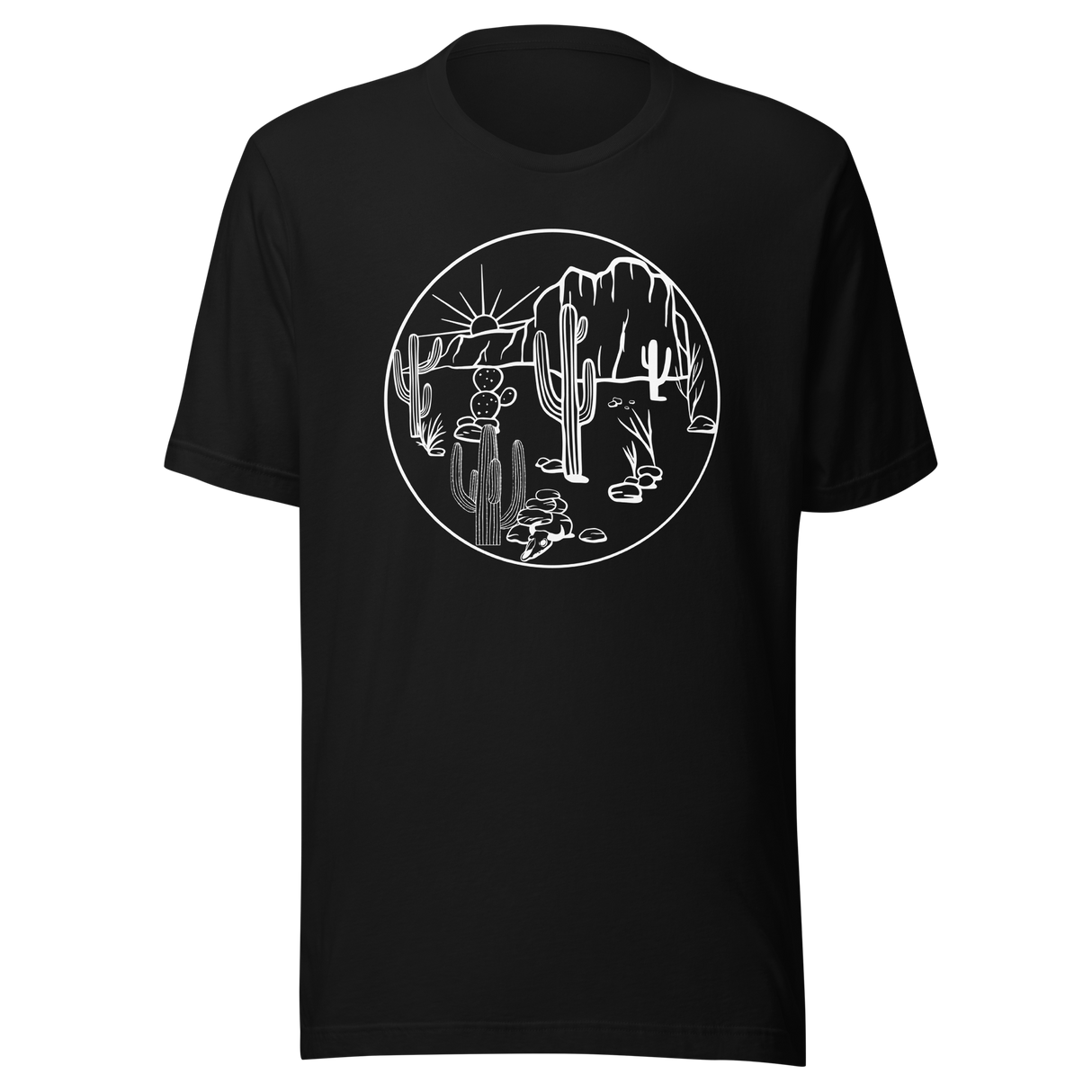 sonora-mojave-desert-with-saguaro-cactus-arizona-travel-tee-sonora-t-shirt-mojave-tee-desert-t-shirt-saguaro-tee#color_black