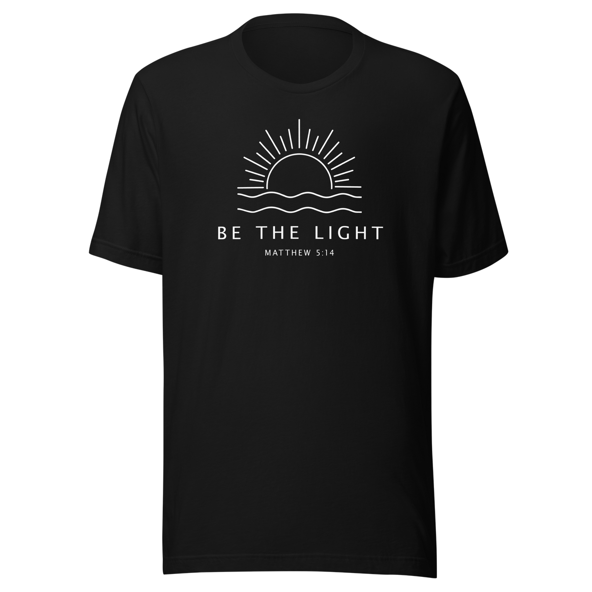 Be The Light Matthew 5 14 - Faith Tee - Motivational T-Shirt - Faith Tee - Light T-Shirt - Matthew514 Tee