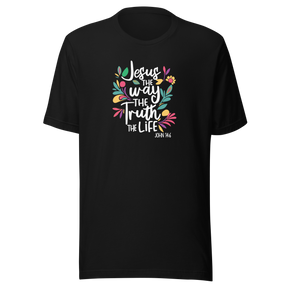 jesus-the-way-the-truth-the-life-faith-tee-faith-t-shirt-christianity-tee-jesus-t-shirt-religion-tee#color_black