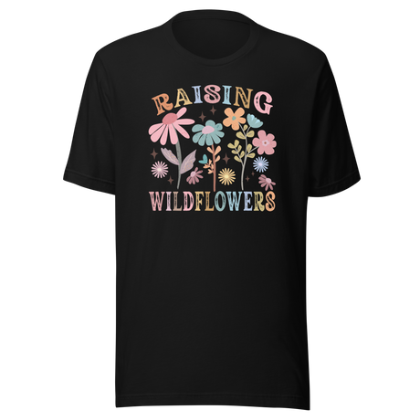 raising-wildflowers-pastel-flowers-flowers-tee-cute-t-shirt-blooms-tee-garden-t-shirt-floral-tee#color_black