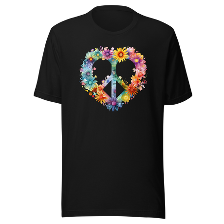 peace-sign-hippie-wild-flowers-retro-tee-flower-t-shirt-retro-tee-t-shirt-t-shirt-women-tee#color_black