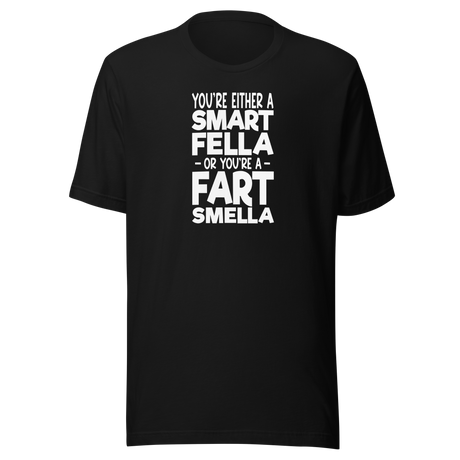 youre-either-a-smart-fella-or-youre-a-fart-smella-funny-tee-comedy-t-shirt-humor-tee-funny-t-shirt-witty-tee#color_black