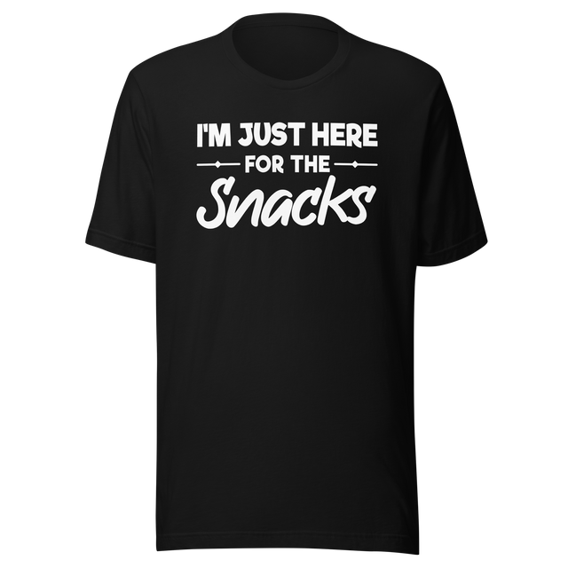 im-just-here-for-the-snacks-food-tee-life-t-shirt-foodie-tee-snacks-t-shirt-yummy-tee-1#color_black