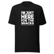 im-just-here-for-the-snacks-food-tee-life-t-shirt-foodie-tee-snacks-t-shirt-yummy-tee-2#color_black