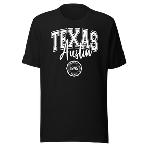 austin-texas-united-states-of-america-1845-states-tee-travel-t-shirt-austin-tee-texas-t-shirt-freedom-tee#color_black
