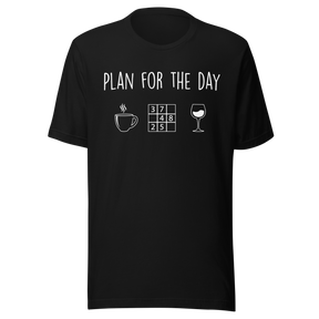 plan-for-the-day-coffee-sudoku-wine-coffee-tee-sudoku-t-shirt-wine-tee-puzzle-t-shirt-relaxation-tee#color_black