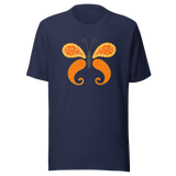 orange-butterfly-butterfly-tee-nature-t-shirt-butterflies-tee-orange-t-shirt-gift-tee#color_navy