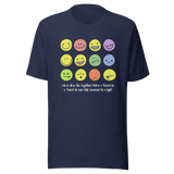 smiling-faces-drawing-multi-color-4x3-smiling-tee-smile-t-shirt-happy-tee-simple-t-shirt-gift-tee#color_navy