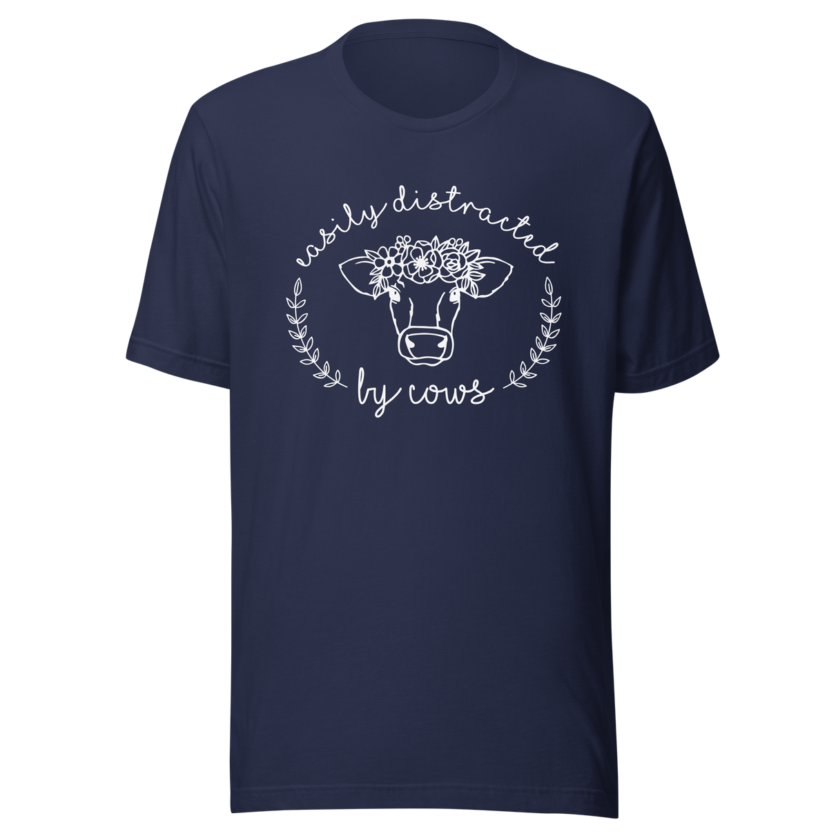 easily-distracted-by-cows-cow-tee-longhorn-t-shirt-steer-tee-farm-animal-t-shirt-texas-tee#color_navy