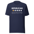 republicans-very-bad-reviews-democrat-tee-republican-t-shirt-election-tee-politics-t-shirt-government-tee#color_navy