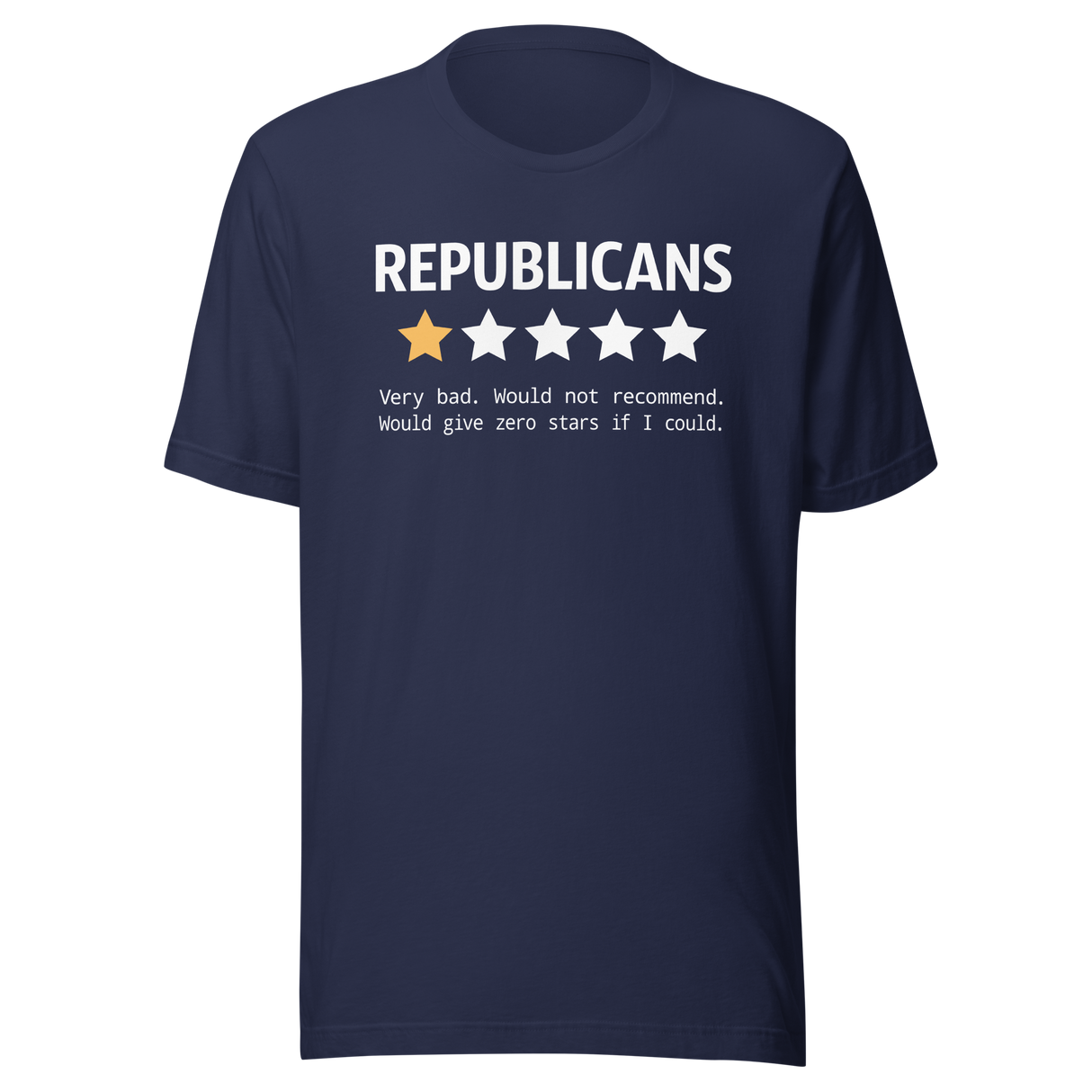 republicans-very-bad-reviews-democrat-tee-republican-t-shirt-election-tee-politics-t-shirt-government-tee#color_navy