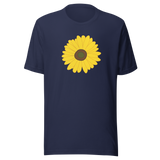 yellow-sunflower-sunflower-tee-yellow-t-shirt-flower-tee-floral-t-shirt-ladies-tee#color_navy