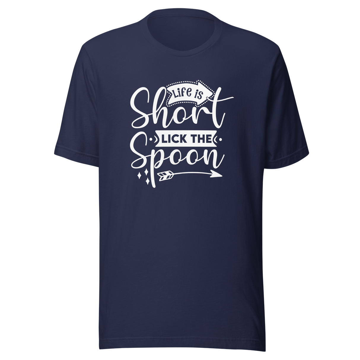 life-is-short-lick-the-spoon-baking-tee-cooking-t-shirt-kitchen-tee-inspirational-t-shirt-life-tee#color_navy