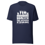 home-of-the-free-because-of-the-brave-4th-of-july-tee-american-t-shirt-flag-tee-patriotic-t-shirt-usa-tee#color_navy