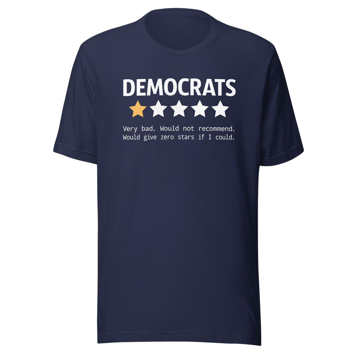 democrats-very-bad-review-republican-tee-democrat-t-shirt-election-tee-politics-t-shirt-usa-tee#color_navy