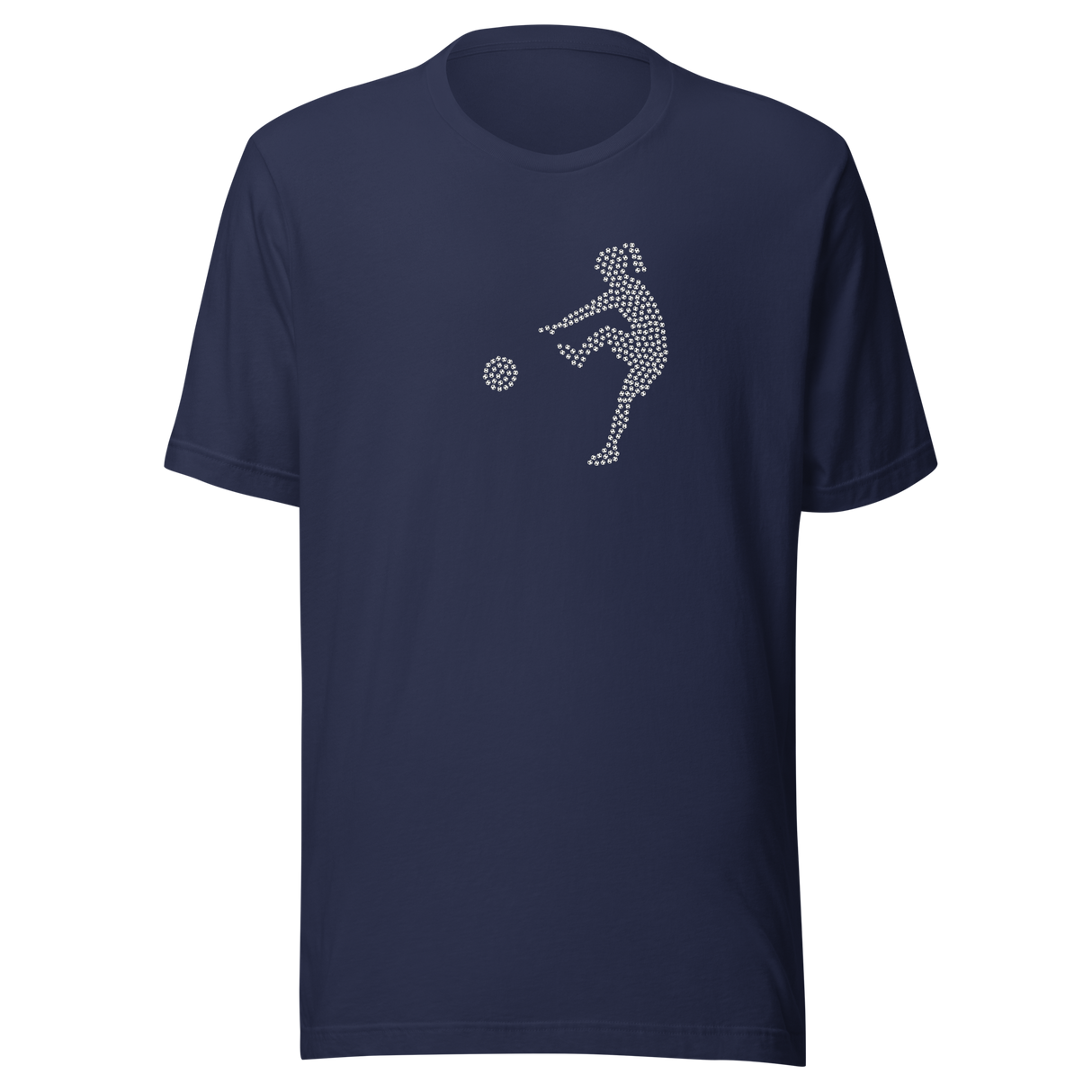 girl-playing-soccer-silhouette-image-made-from-many-soccer-balls-soccer-tee-girls-t-shirt-football-tee-sports-t-shirt-gift-tee#color_navy