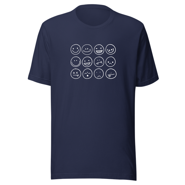 black-and-white-outlines-of-hand-drawn-smiley-faces-smiley-tee-smile-t-shirt-smiley-face-tee-funny-t-shirt-emoticon-tee#color_navy