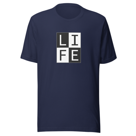 life-square-outline-white-on-black-life-tee-letters-t-shirt-blocks-tee-life-t-shirt-tee#color_navy