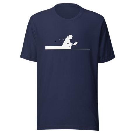 lady-reading-book-sitting-on-edge-of-pier-silhouette-reading-tee-read-t-shirt-books-tee-lake-t-shirt-ladies-tee#color_navy