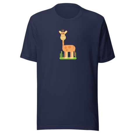 giraffe-illustrated-giraffe-tee-animal-t-shirt-cute-tee-safari-t-shirt-children-tee#color_navy