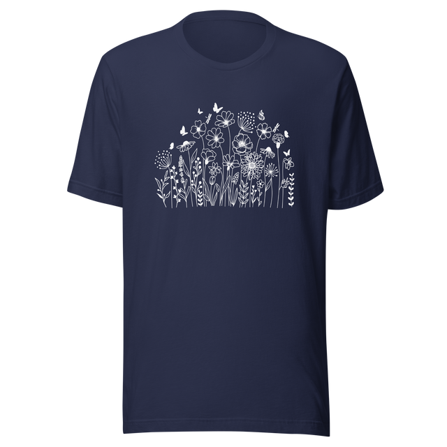 wildflowers-wildflowers-tee-blue-bonnets-t-shirt-dandelions-tee-t-shirt-tee#color_navy