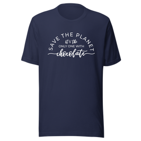 save-the-planet-its-the-only-one-with-chocolate-earth-tee-life-t-shirt-planet-tee-t-shirt-tee#color_navy
