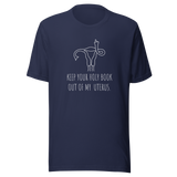 keep-your-holy-book-out-of-my-uterus-abortion-tee-uterus-t-shirt-women-tee-patriotic-t-shirt-america-tee#color_navy
