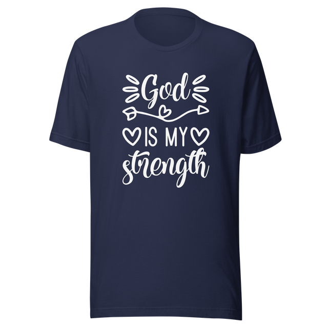 god-is-my-strength-jesus-tee-everything-t-shirt-christian-tee-t-shirt-tee#color_navy