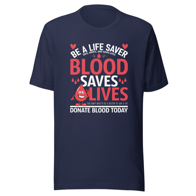 donate-blood-save-a-life-donate-tee-blood-t-shirt-save-tee-t-shirt-tee#color_navy