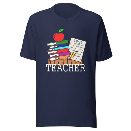 teacher-with-books-and-apple-teacher-tee-teaching-t-shirt-school-tee-t-shirt-tee#color_navy