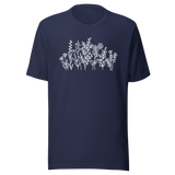 wildflowers-flowers-tee-wildflowers-t-shirt-floral-tee-nature-t-shirt-garden-tee#color_navy