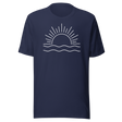 sunset-sunrise-with-ocean-ripples-travel-tee-life-t-shirt-travel-tee-sunset-t-shirt-sunrise-tee#color_navy
