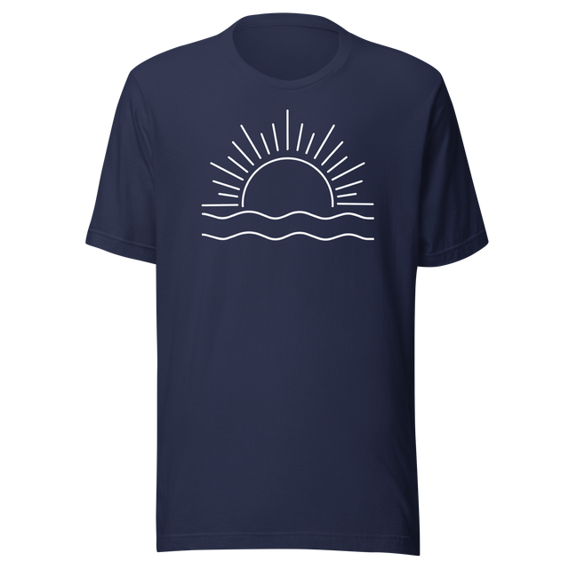 sunset-sunrise-with-ocean-ripples-travel-tee-life-t-shirt-travel-tee-sunset-t-shirt-sunrise-tee#color_navy