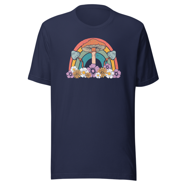 rainbow-with-flowers-and-mushrooms-rainbow-tee-life-t-shirt-rainbow-tee-flowers-t-shirt-mushrooms-tee#color_navy