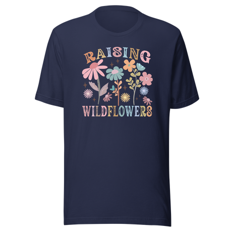 raising-wildflowers-pastel-flowers-flowers-tee-cute-t-shirt-blooms-tee-garden-t-shirt-floral-tee#color_navy