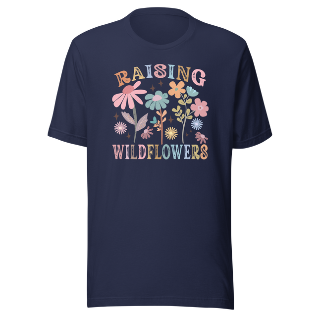 raising-wildflowers-pastel-flowers-flowers-tee-cute-t-shirt-blooms-tee-garden-t-shirt-floral-tee#color_navy