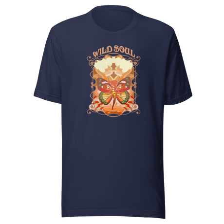 Wild Soul With Bohemian Butterfly - Boho Tee - Life T-Shirt - Feminine Tee - Free-Spirited T-Shirt - Bohemian Tee