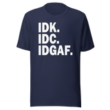 idk-idc-idgaf-life-tee-love-t-shirt-happiness-tee-strength-t-shirt-freedom-tee#color_navy