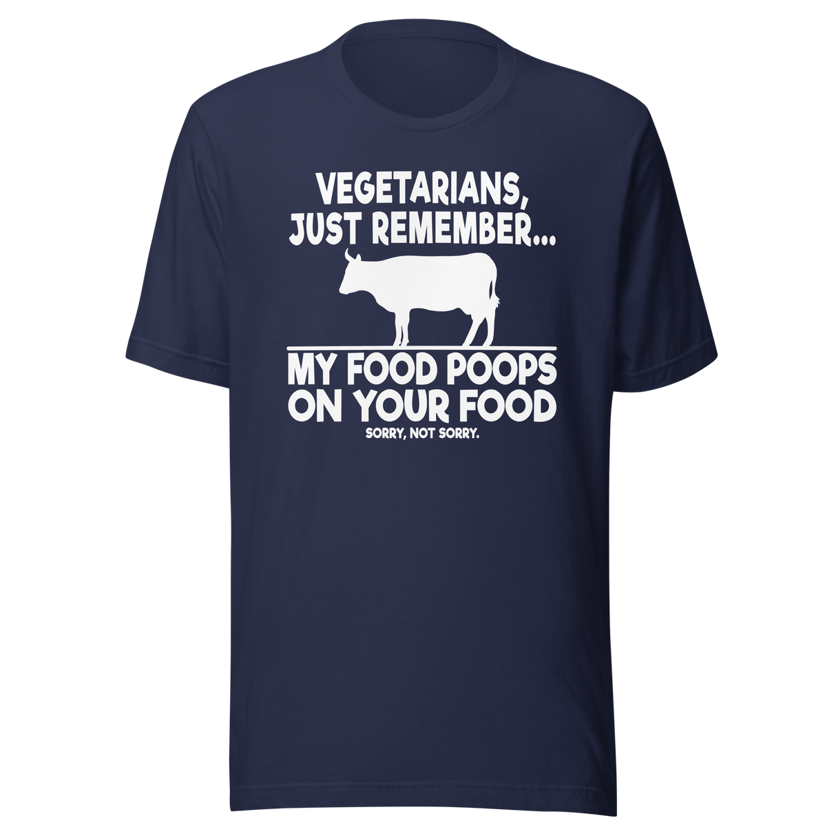 vegetarians-just-remember-my-food-poops-on-your-food-food-tee-humor-t-shirt-foodie-tee-vegetarian-t-shirt-carnivore-tee#color_navy